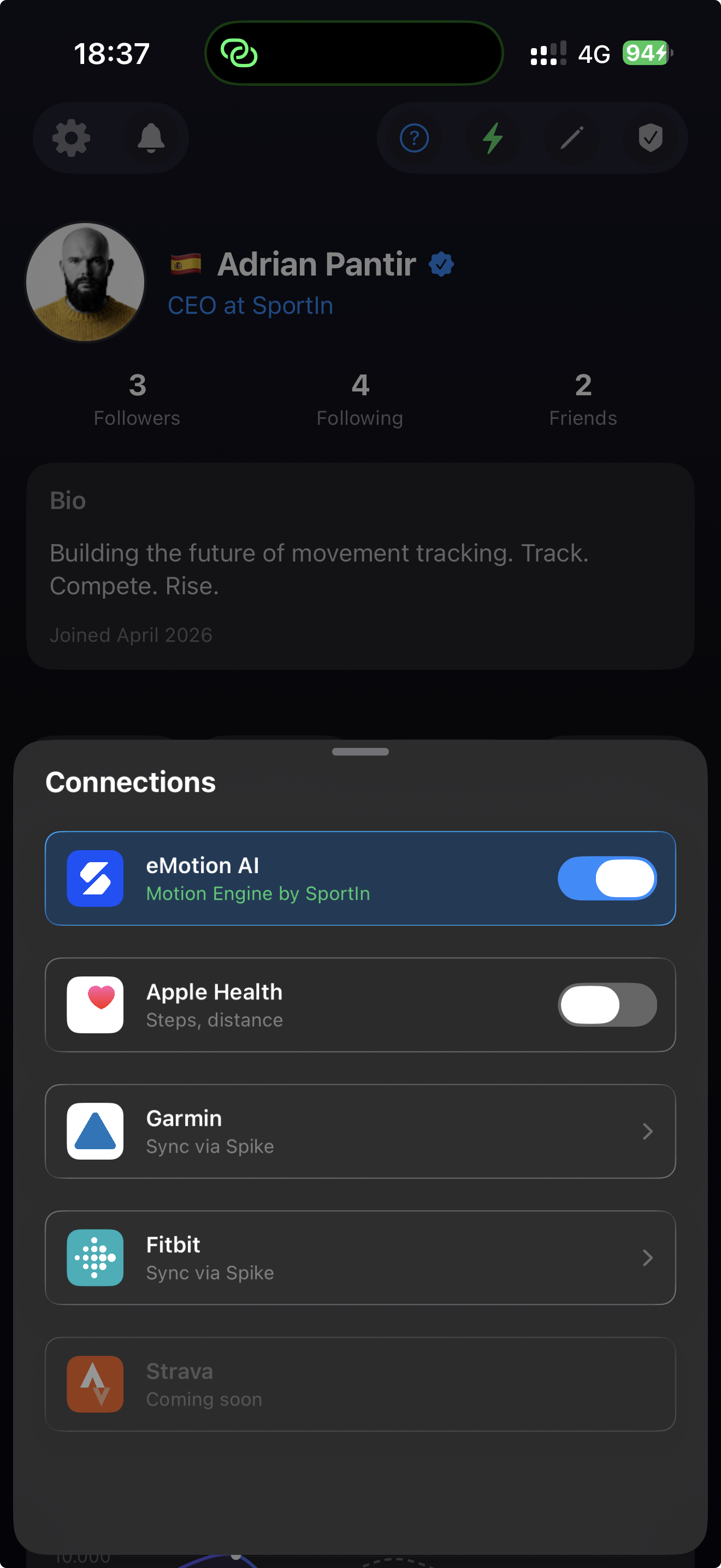 Profile & Connections